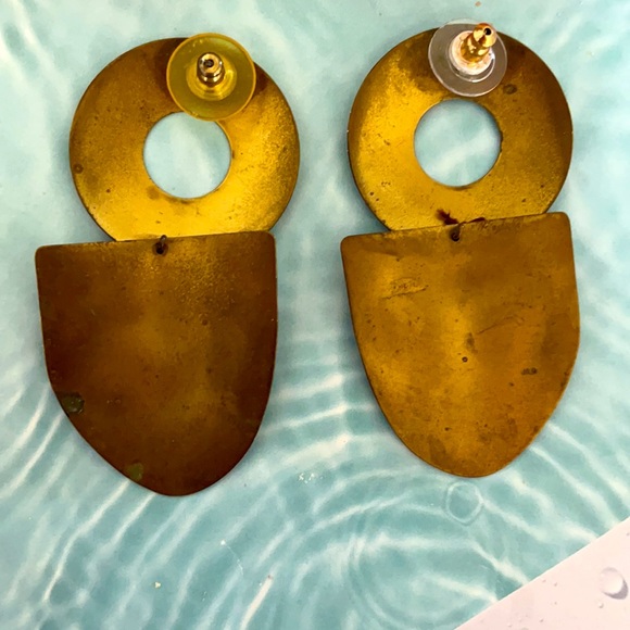 Metal Dangling Earrings - Picture 2 of 4